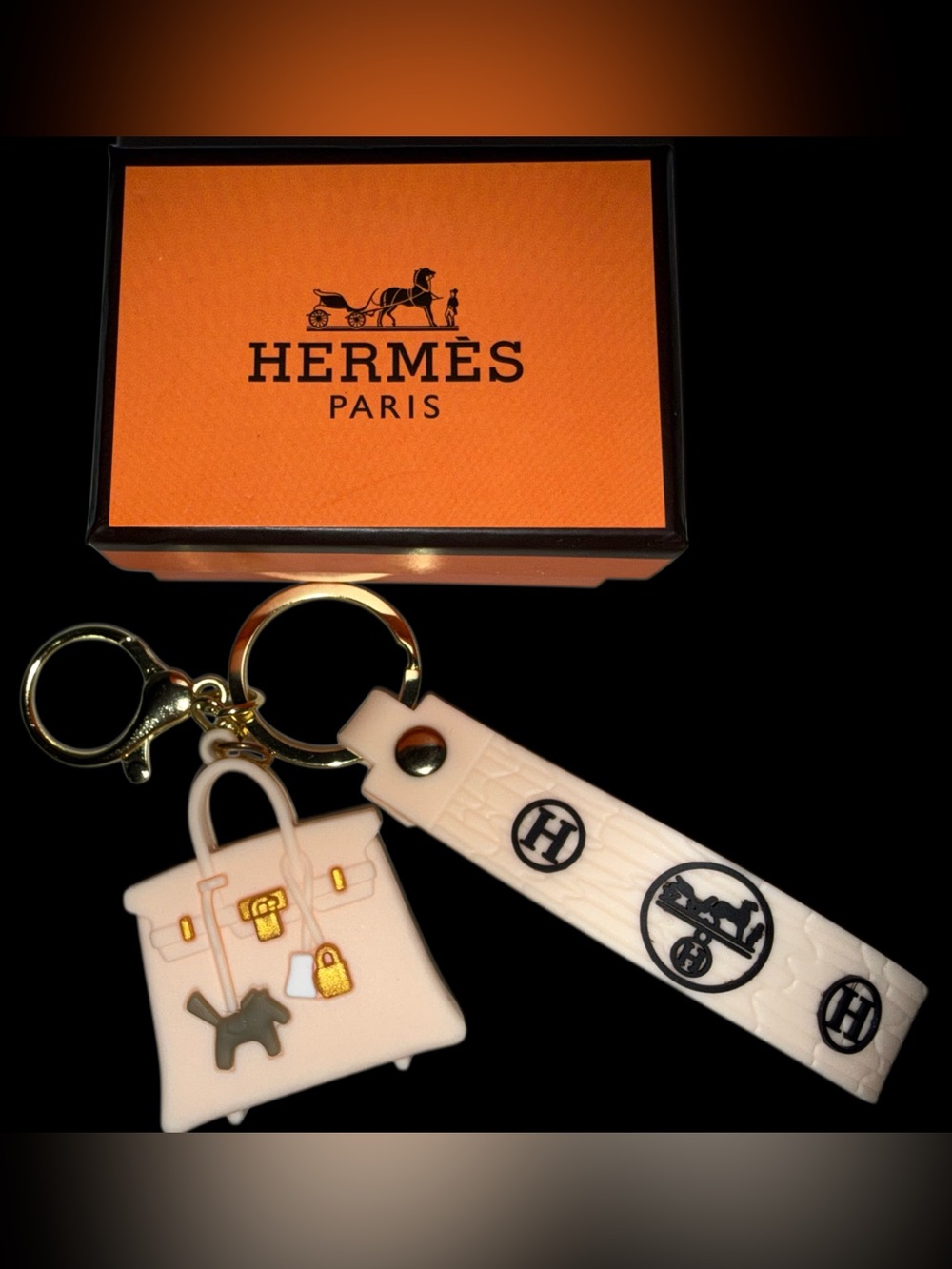 Mini Purse Bag Charm Keychain Silicone Handbag Charm with Gift Box